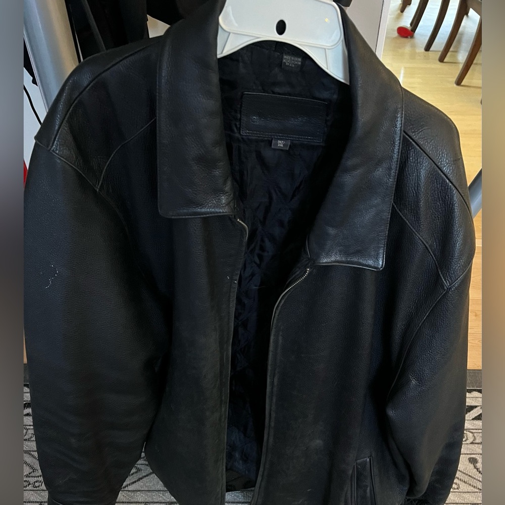 Big and tall Men’s leather coat